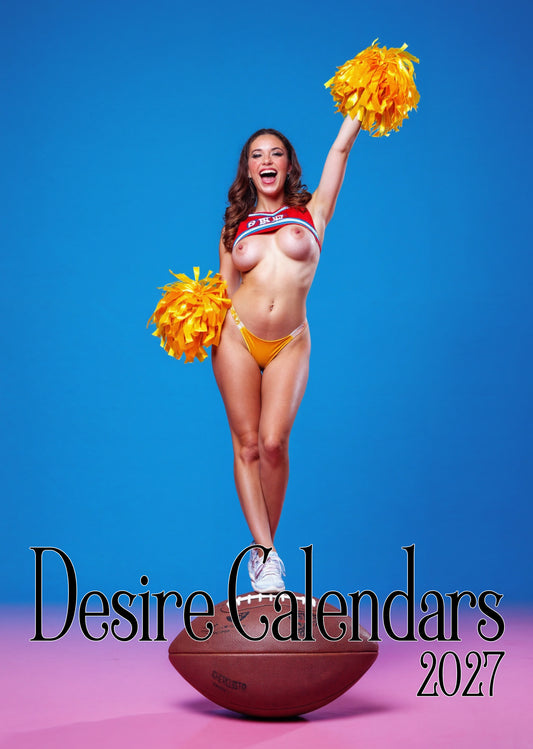 2027 Pop Football Cheerleaders topless calendar – sexy cheerleader sports artworks