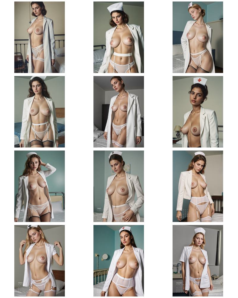 2026 Nurse Erotic Calendar (Free Delivery)