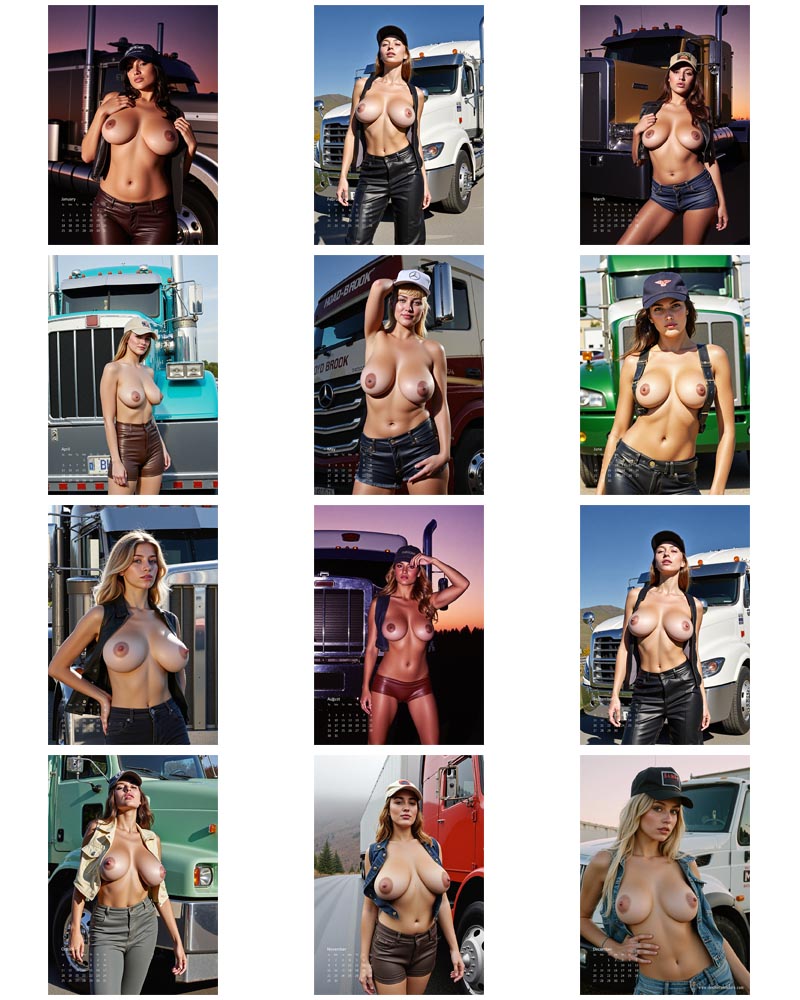 2026 Girls and Trucks Erotic Calendar (Free Delivery)