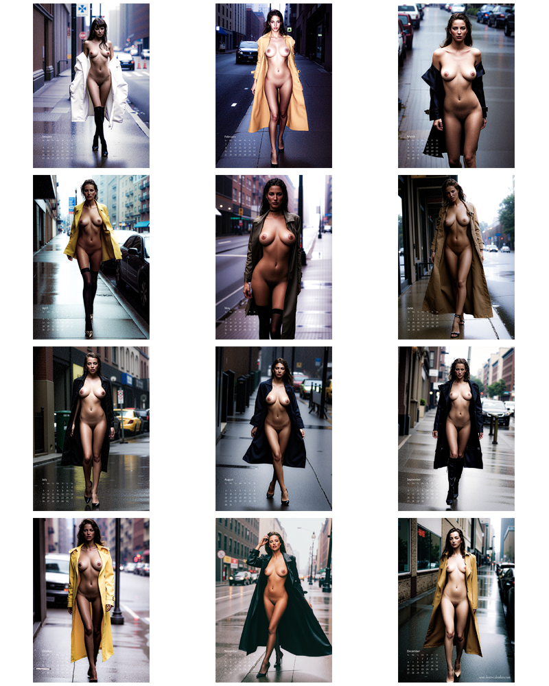 2026 Trenchcoat Erotic Calendar (Free Delivery)