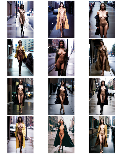 2026 Trenchcoat Erotic Calendar (Free Delivery)